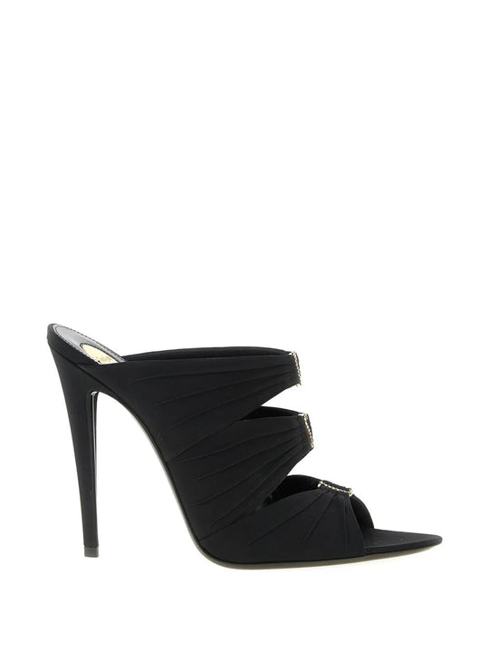 Emilie 110 Satin Crepe Mules