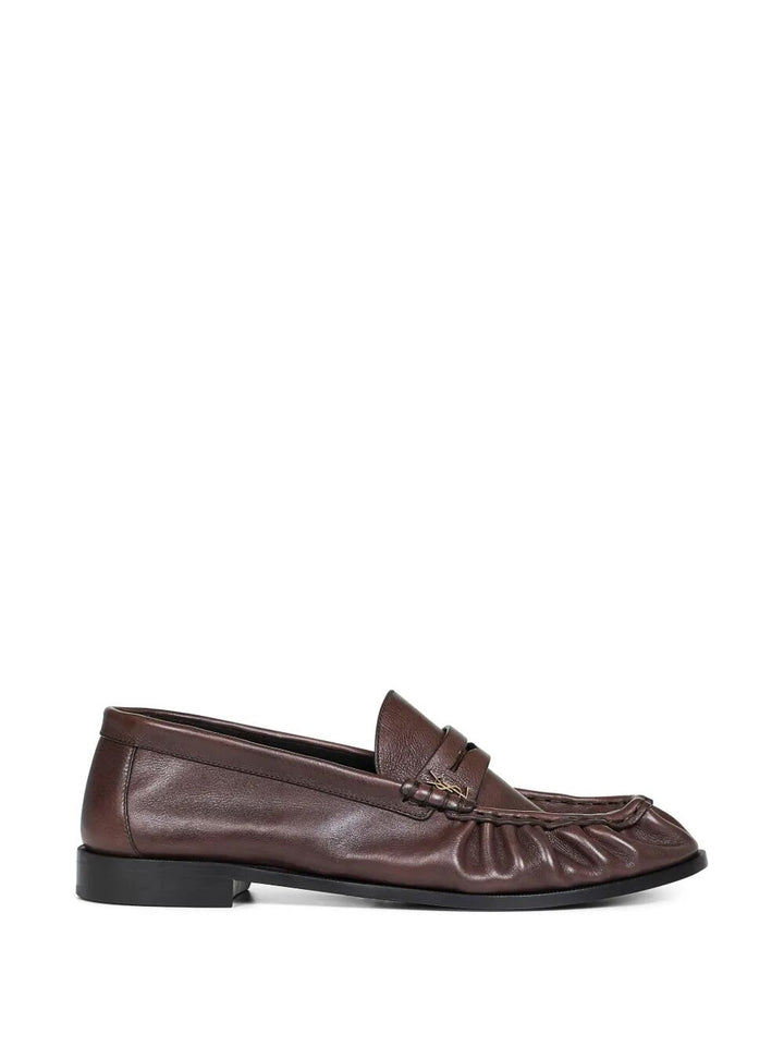 Saint Laurent Paris Loafers - Brown | 9d3216ab81c385d31749288c4257964812566998