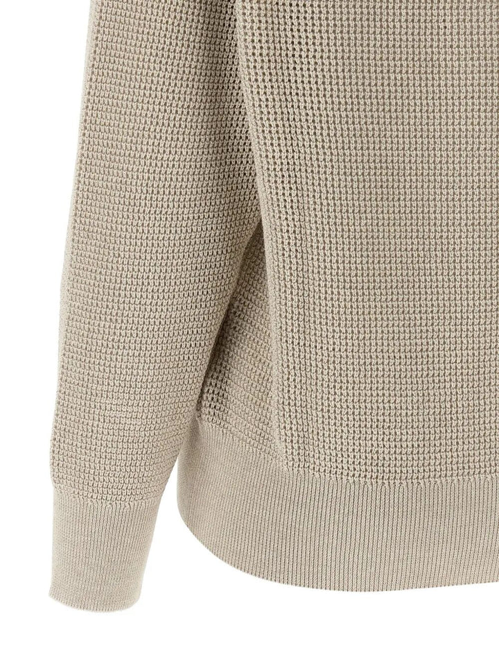 Brunello Cucinelli V neck - Nude & Neutrals | 0e7d4de6497aa4e46e617d8ea2d69608eeed9d72