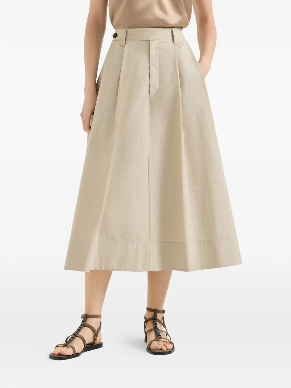 Brunello Cucinelli Midi skirts - Nude & Neutrals | ec1f245c41356ad3e3f948bdf62f4a7b20cfc43a