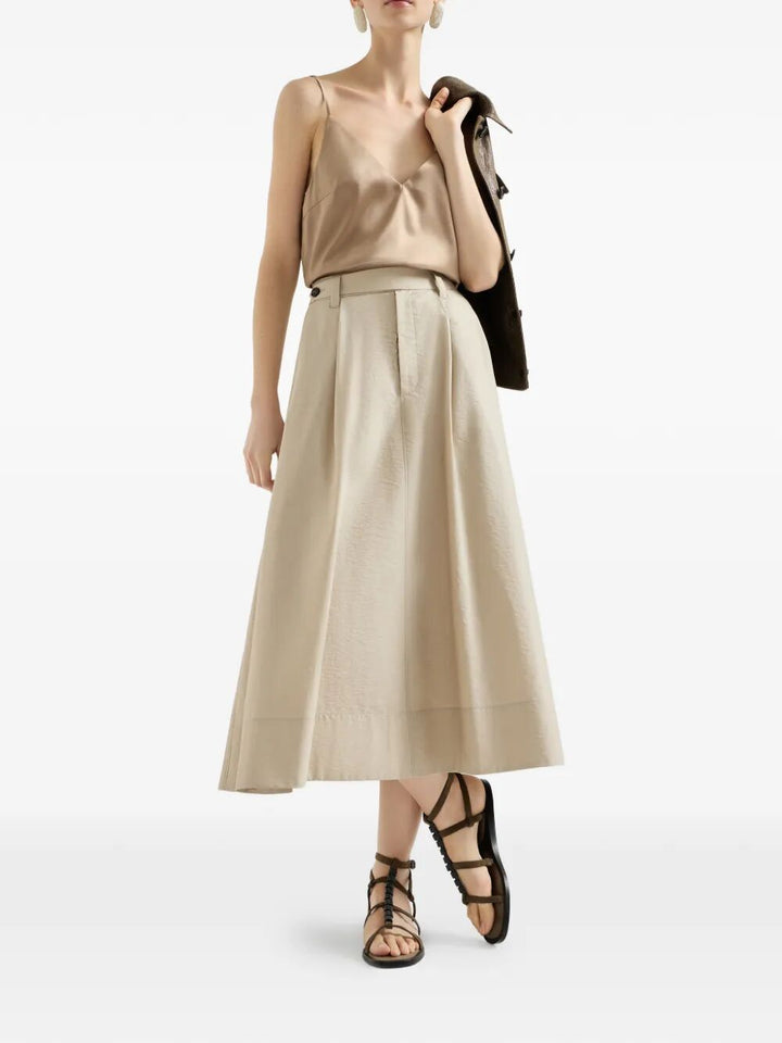 Brunello Cucinelli Midi skirts - Nude & Neutrals | f1abcd41d52a1647c55681b323e1128dce52c4fe
