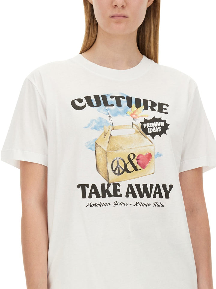 Moschino Jeans T shirts - White | Wanan Luxury