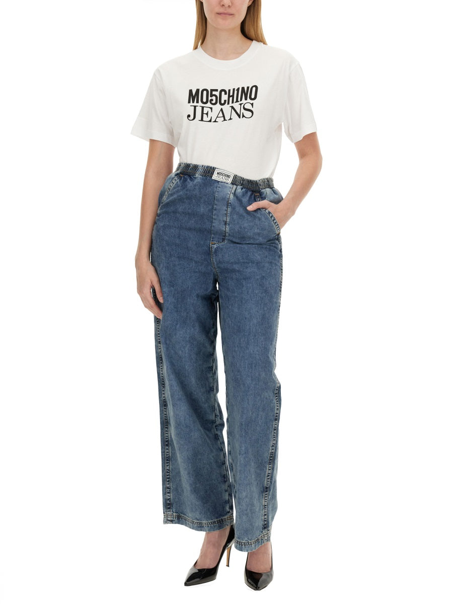 Moschino Jeans T shirts - White | Wanan Luxury