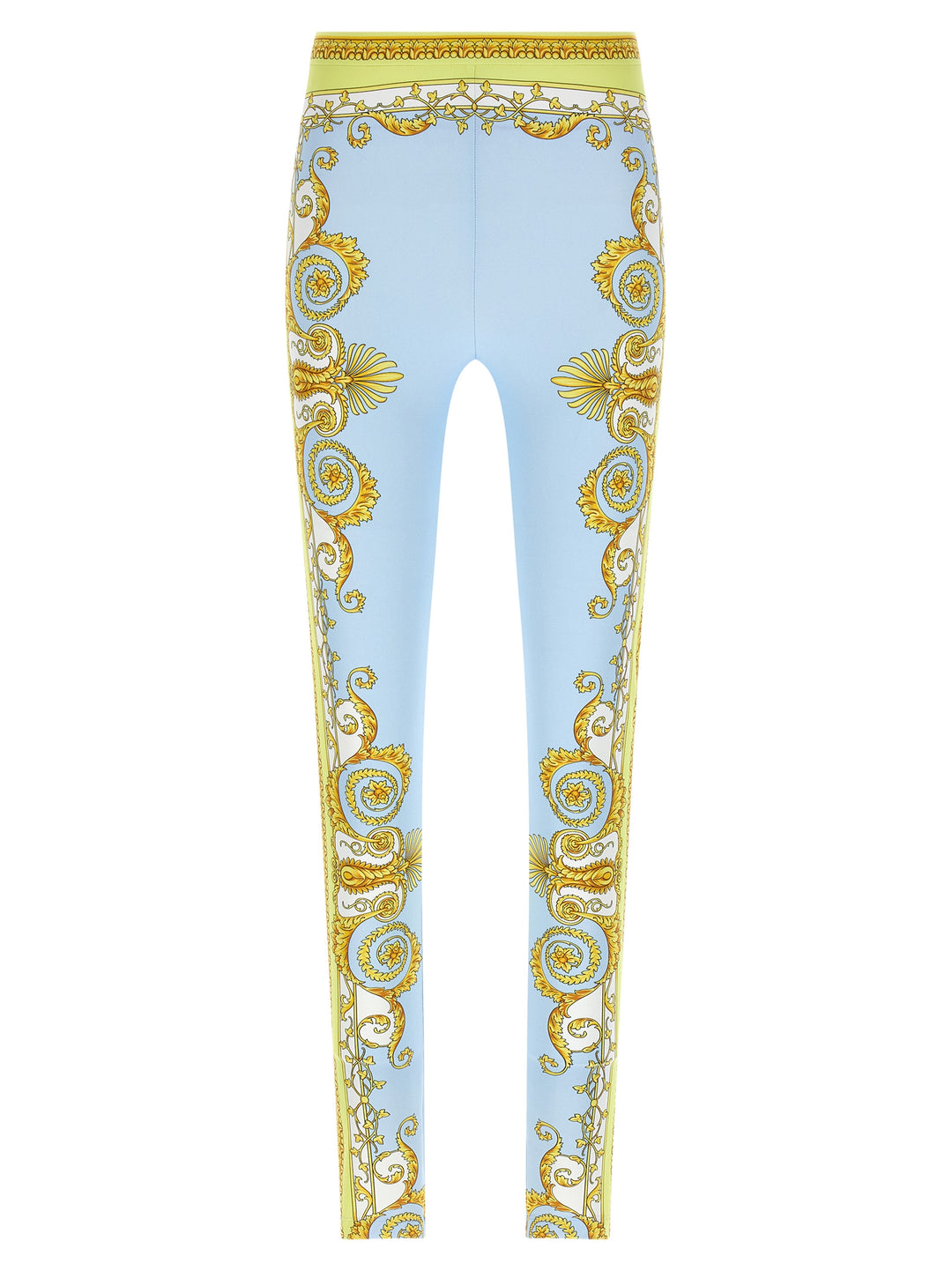 Versace Spring Barocco Leggings - Light Blue | 6b3c852efd86a1e4adbcf8fafb6064dc9e67e4d6