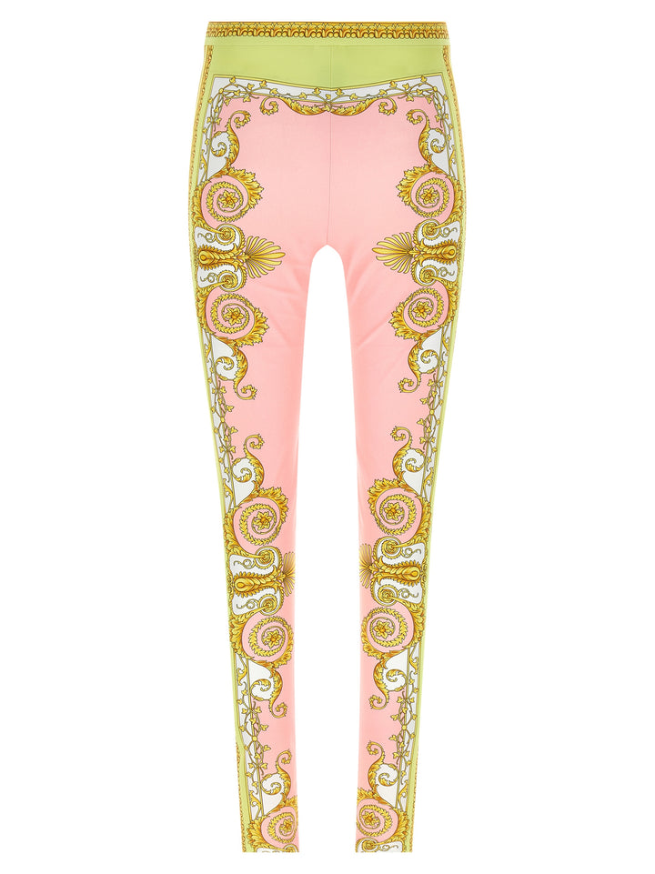 Versace Spring Barocco Leggings - Pink | 565a8661d3c7cde92ee72224fb049dca727d4583