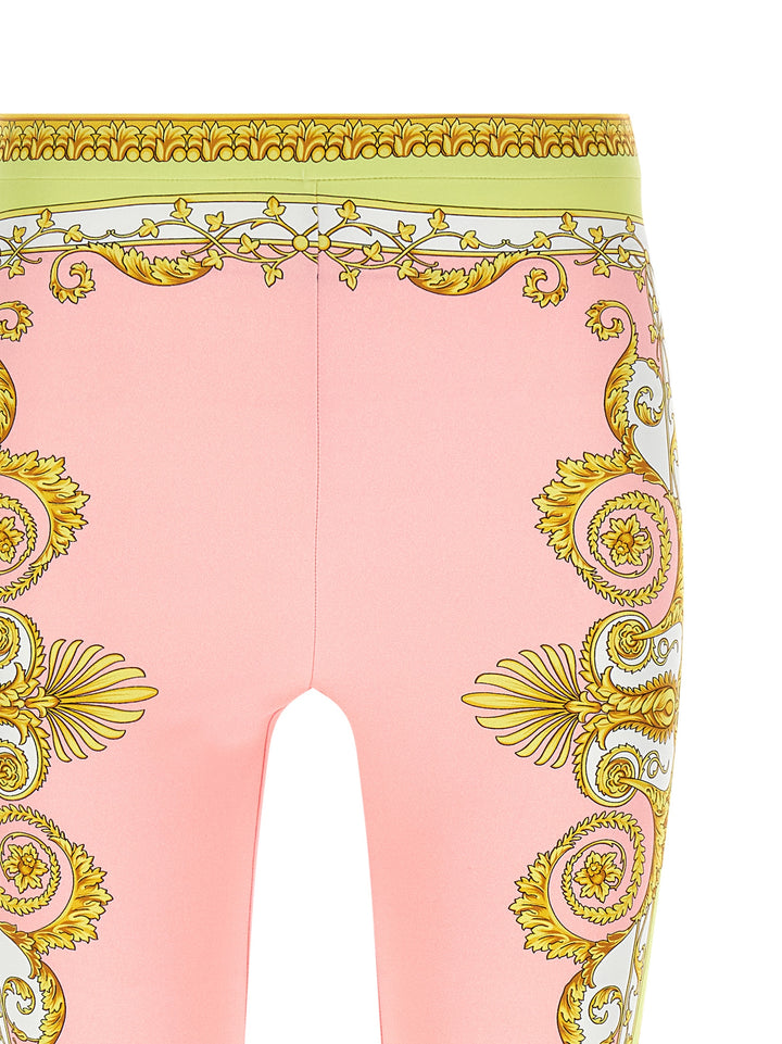 Versace Spring Barocco Leggings - Pink | c3ad713466f403a55bc246f77ae69ddd80f8ccee