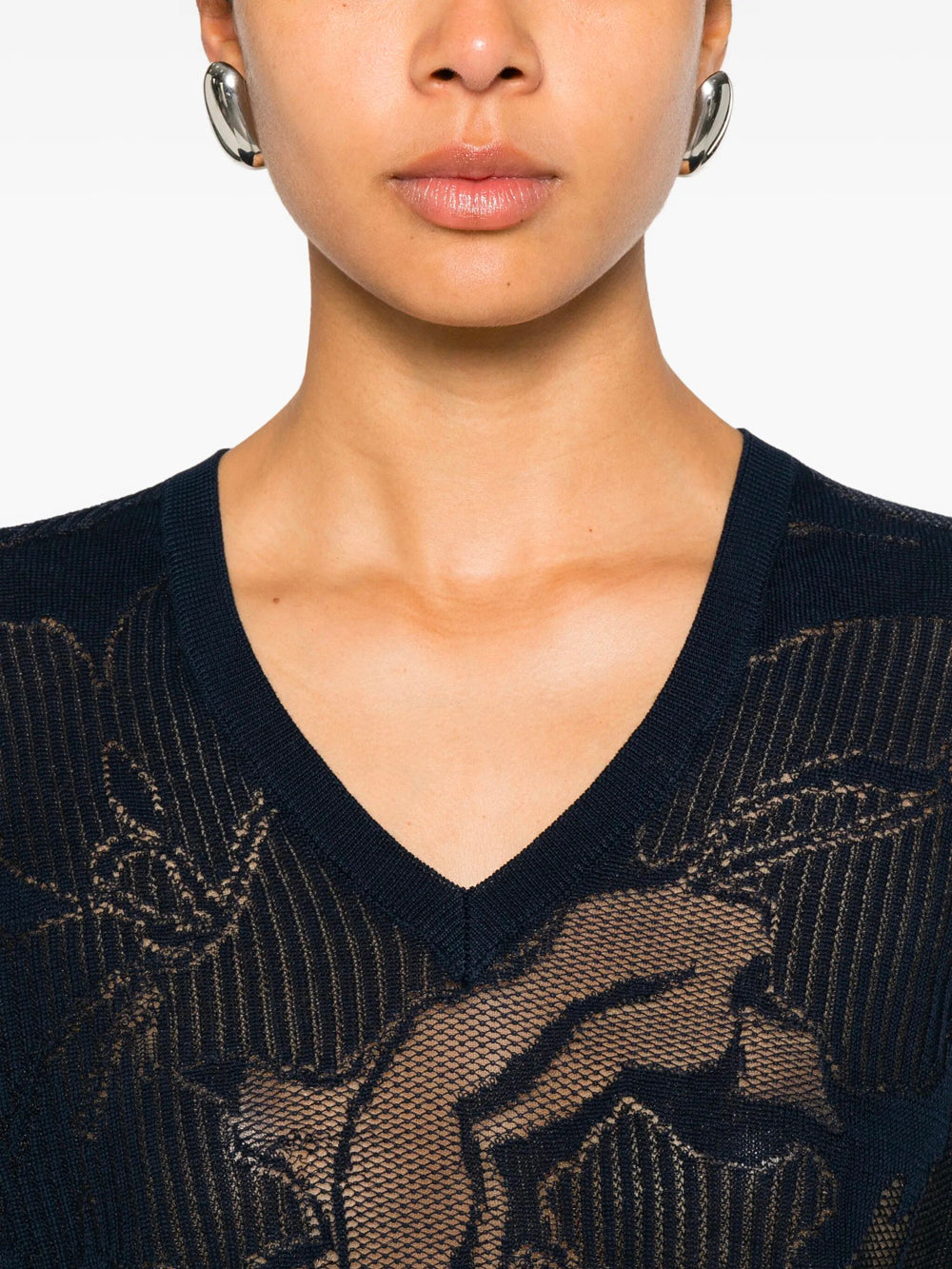 Dries Van Noten V neck - Blue | bc6df9df5ed3df5263b7b45459999dab66a77354
