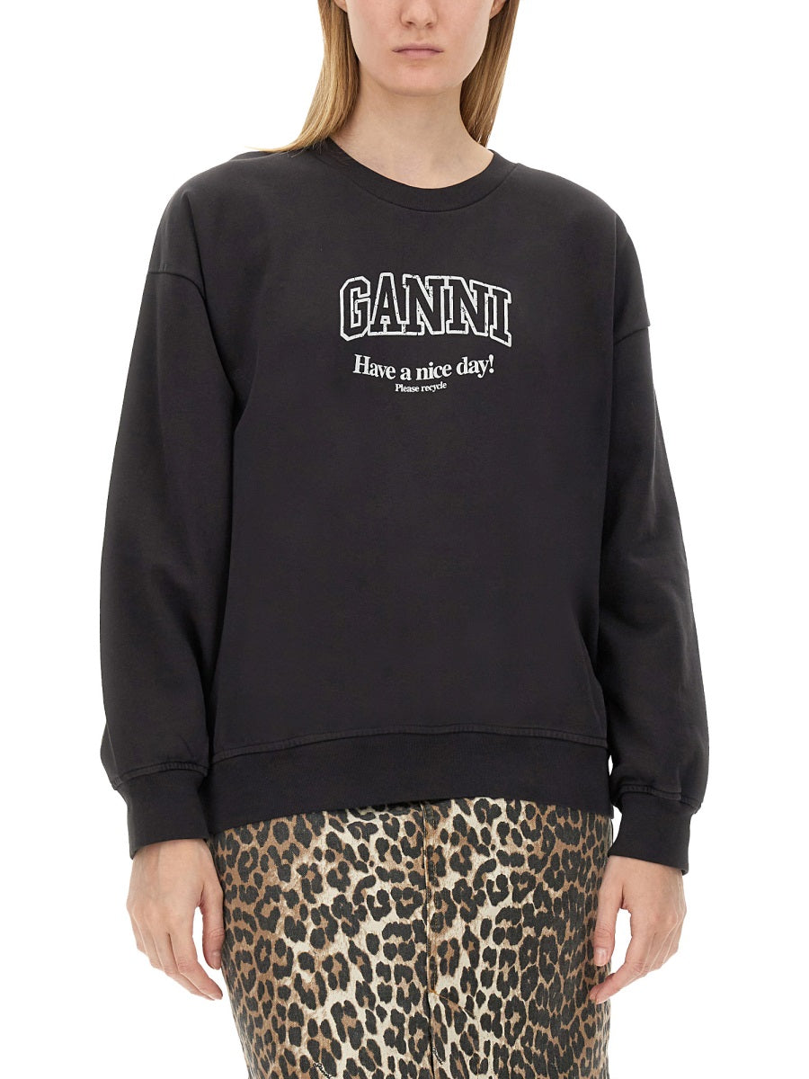 Ganni Sweatshirts - Black | Wanan Luxury