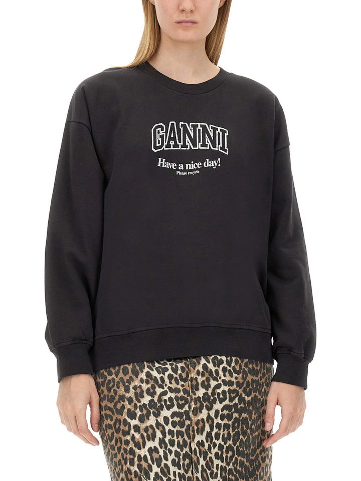 Ganni Sweatshirts - Black | Wanan Luxury
