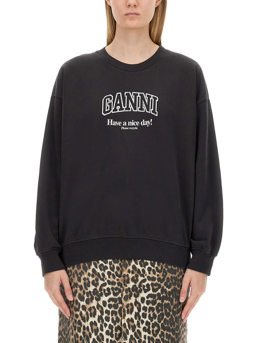 Ganni Sweatshirts - Black | Wanan Luxury