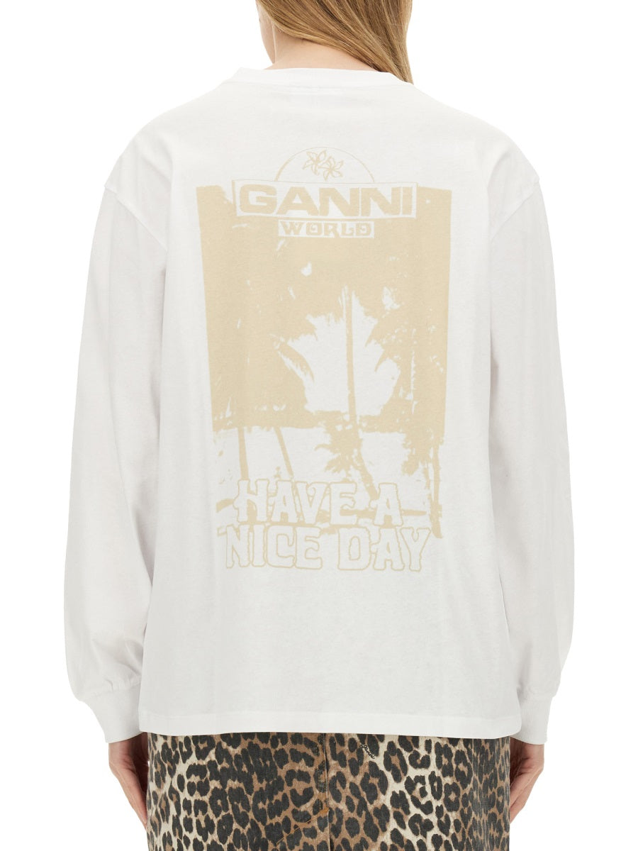 Ganni T shirts - White | Wanan Luxury