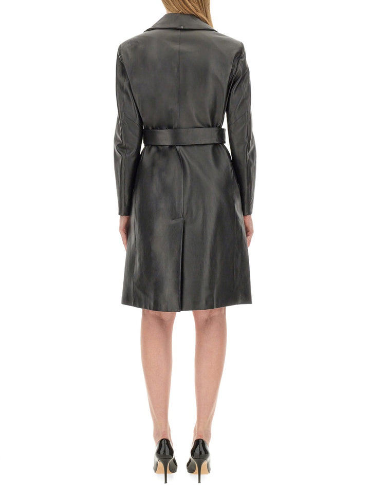 Sportmax Leather Jackets - Black | f42643acb7bac1dd54b0dc0100e2f49a455f20d0