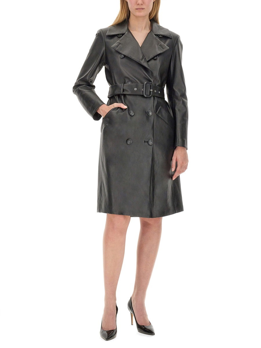 Sportmax Leather Jackets - Black | 6bf1f591b31d35805cc6e2e917a893226b71235f