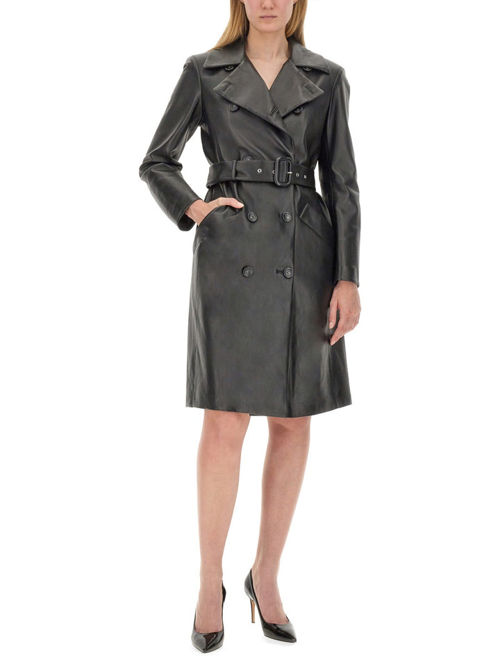 Sportmax Leather Jackets - Black | 6bf1f591b31d35805cc6e2e917a893226b71235f