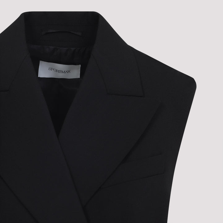 Sportmax Gilet - Black | d7fe17b55f4d89861234f185742d827b08926411