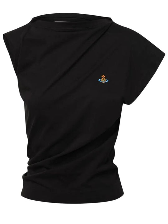 Hebo Draped Cotton Top