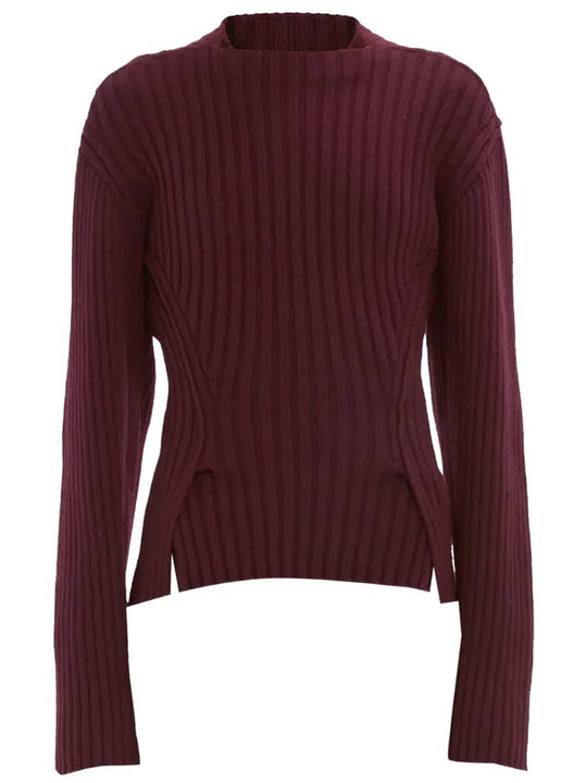 Ribbed Jumper In Merino Wool