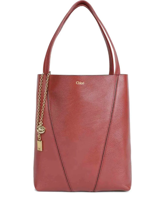 ChloÉ Spin Tote Bag In Grained Leather