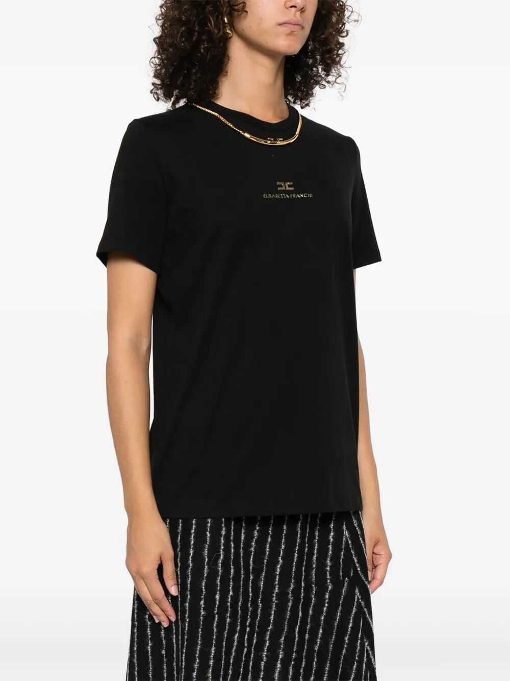 Elisabetta Franchi T-shirts - Black | d4210c65c38ee23246e49a6a21088f38f03e8665