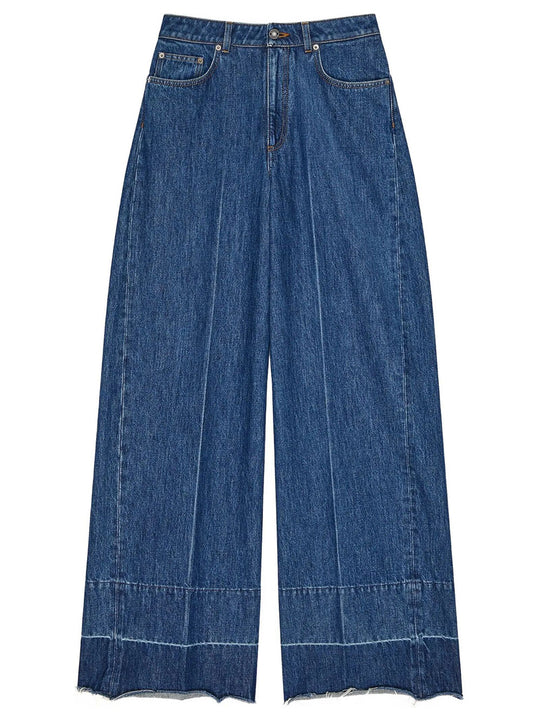 5 Pockets Wide-Leg Jeans