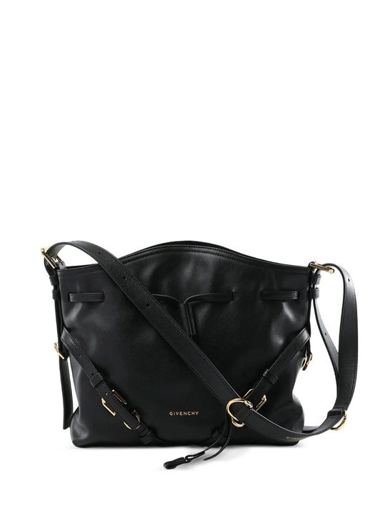 Small Voyou Bucket Bag In Shiny Leather