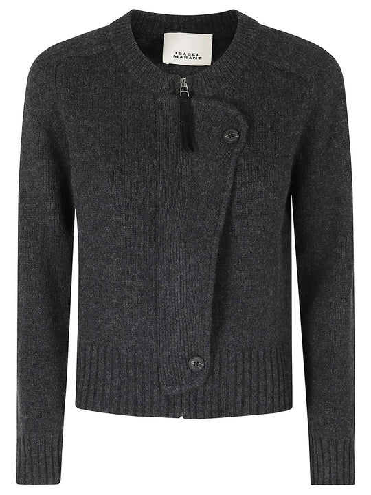 Murielle Wool And Cashmere Zip Cardigan