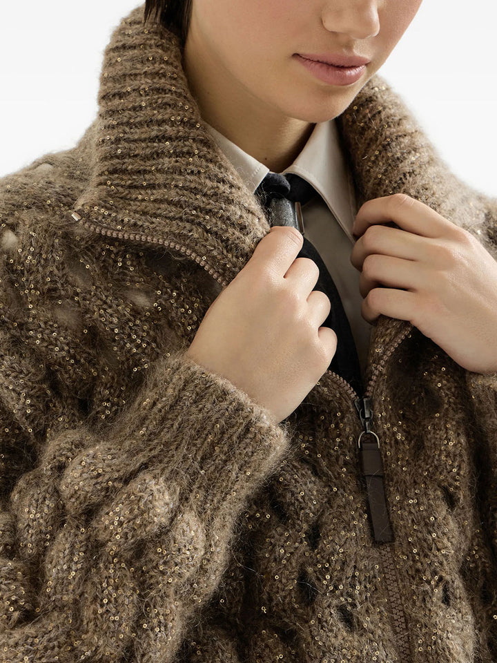 Brunello Cucinelli MAGLIA - Brown | 643fbfb29d3598e1d8cba7cfaa0c035c30765ccc