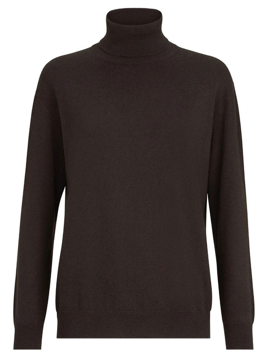 Cashmere High-Neck Sweater With Embellishment