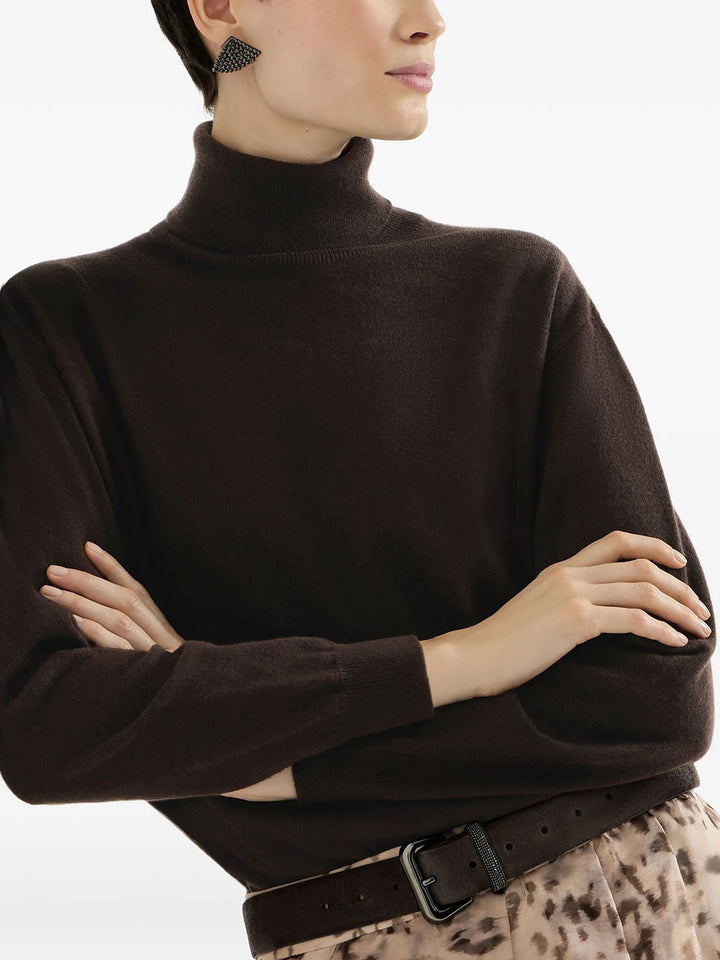 Brunello Cucinelli Turtle neck - Brown | 43278b7ecc989462520745f5e7dfc161edc62e47