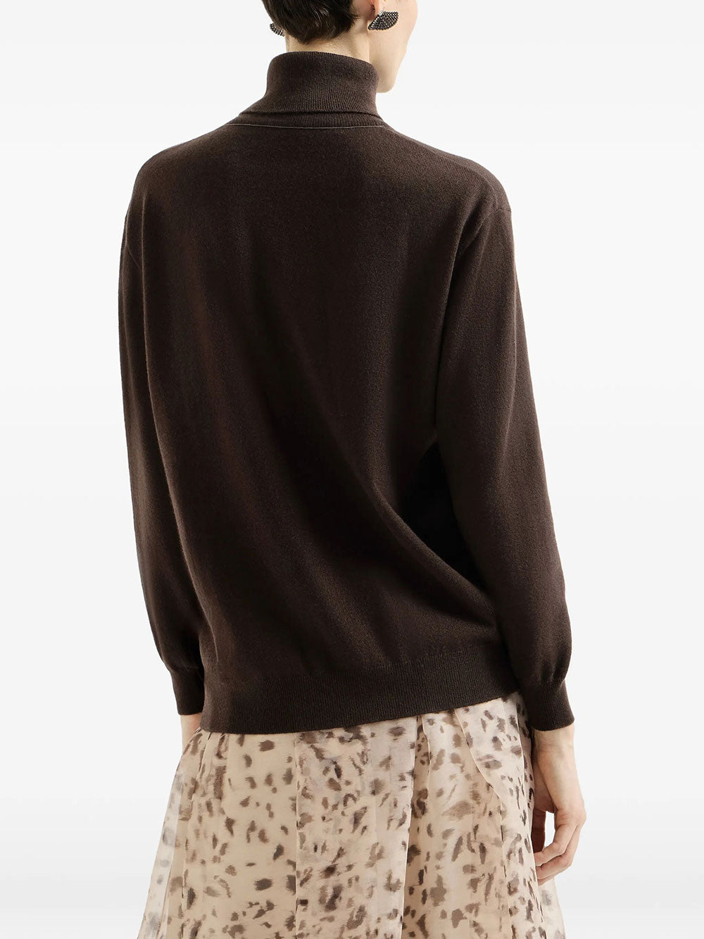 Brunello Cucinelli Turtle neck - Brown | 466cb126953904a103d3461e90d657aa48e677bf