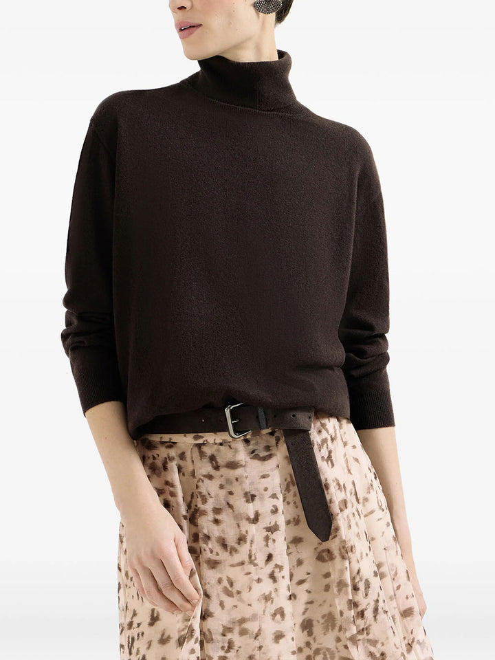 Brunello Cucinelli Turtle neck - Brown | 788d264a54bba4eb2b3a283356eb9f978d969467