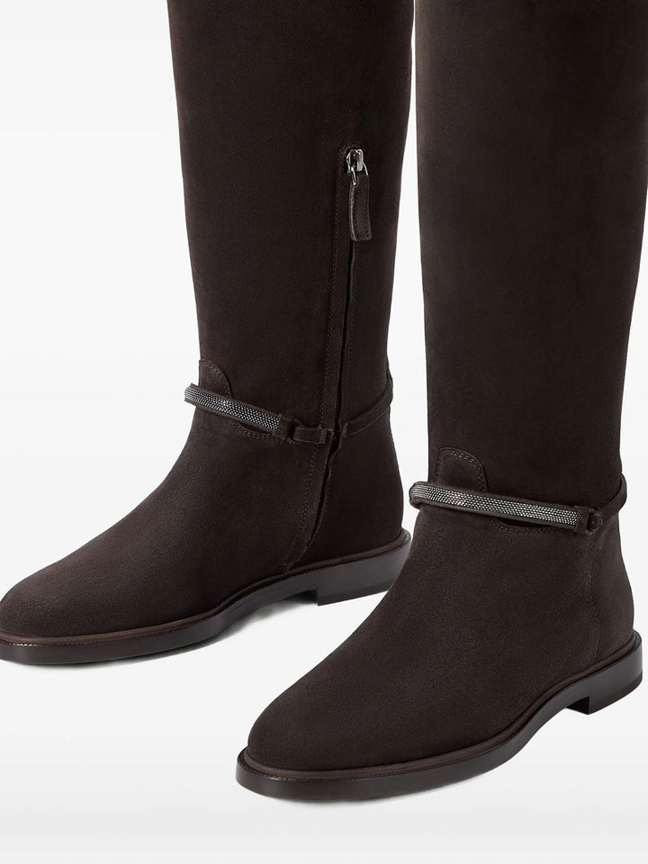 Brunello Cucinelli Boots - Brown | 5e52cc9832e10ba2f929613c60829a9e824fb531