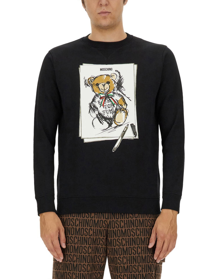 Moschino Sweatshirts - Black | Wanan Luxury