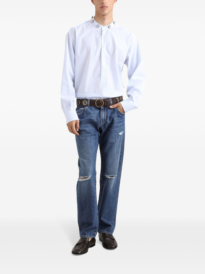 Dolce & Gabbana Straight leg - Blue | f6c1b5dc2800c3cbc7df92f5b030f5aadd7c5cff