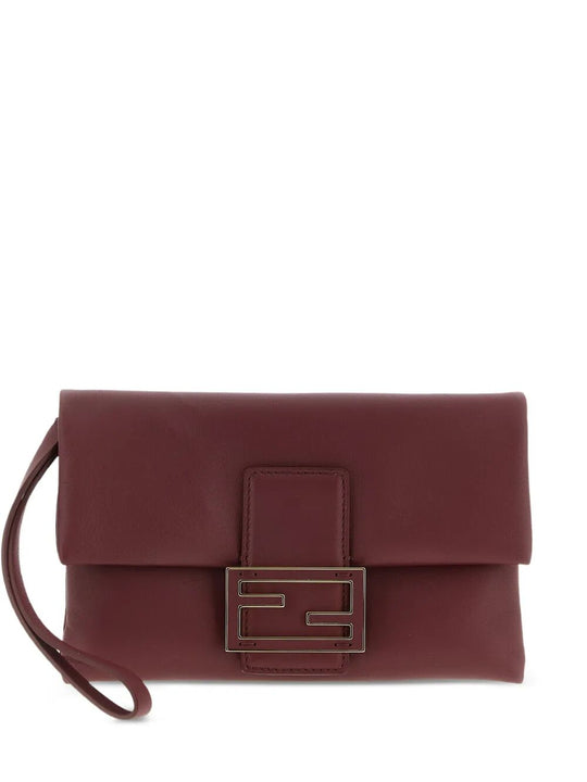 Nappa Leather Mamma Baguette Pouch With Chain