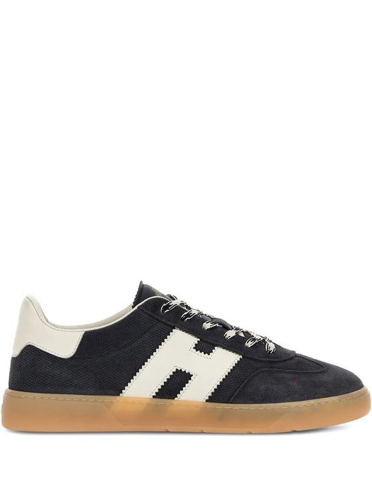 Hogan Cool Suede Sneakers With Nappa Leather Perforated H Detail