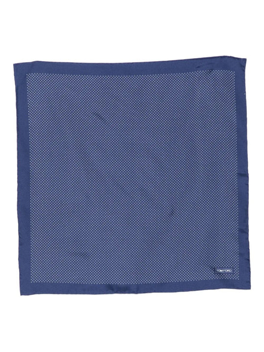 Dot-Print Silk Pocket Square