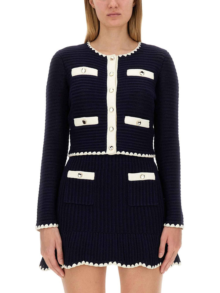 Self-Portrait Sweaters - Blue | Wanan Luxury