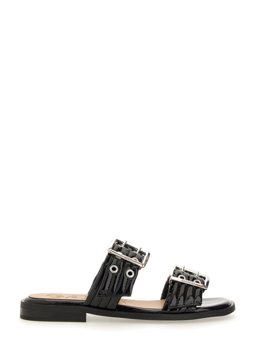 Ganni Sandals - Black | Wanan Luxury