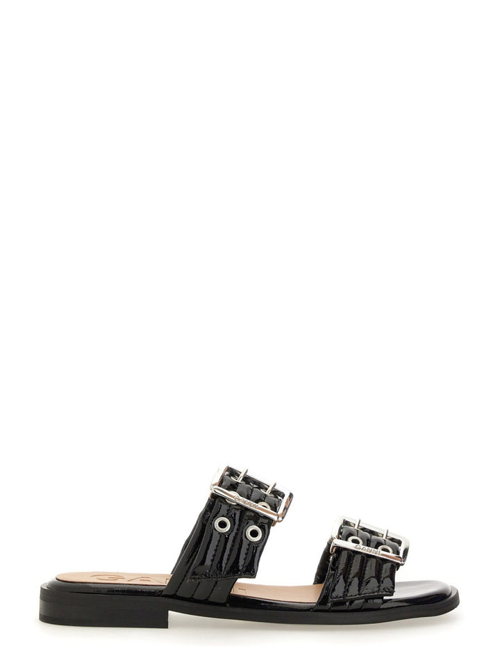 Ganni Sandals - Black | Wanan Luxury