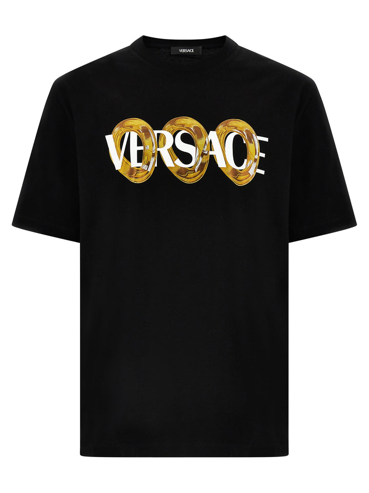 Versace Logo Print T-shirt - Black | add16c958cab3e2e9eb125c51a8ae443140acccf