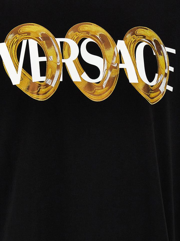 Versace Logo Print T-shirt - Black | 8311bf8afd09b71eefb82c32f0fd8dda14fc6c9f