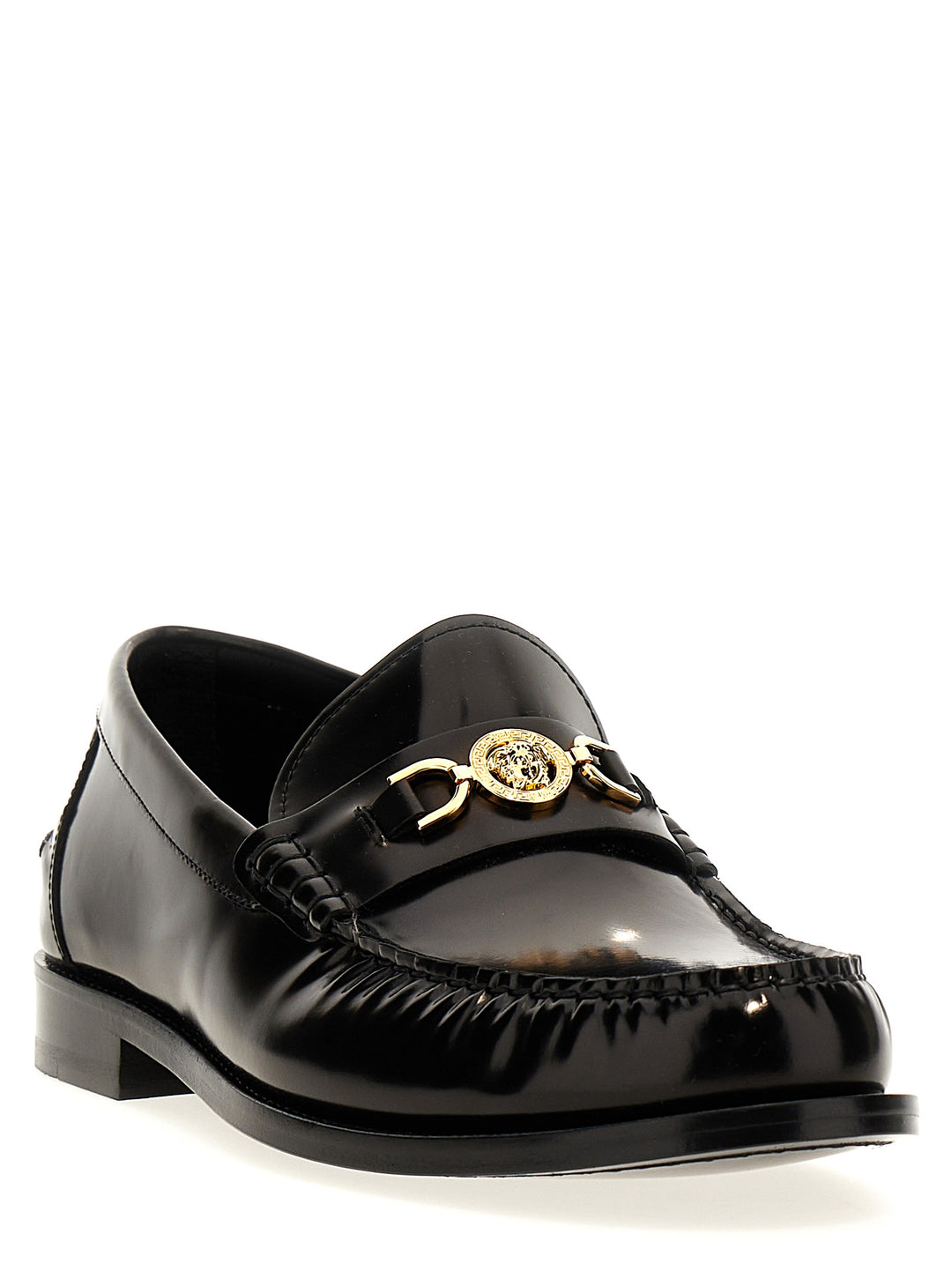Versace Medusa Loafers - Black | 08c0ed332caf7e72ad3a3a59c476e9e101bd377a