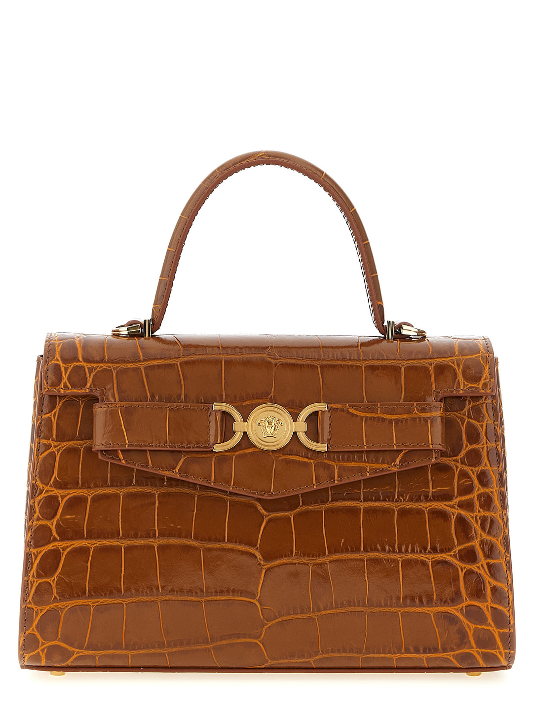 Versace Medusa Hand Bags - Brown | 29c04897fa4a041aa226ae7cb509d46a64f1ec5d