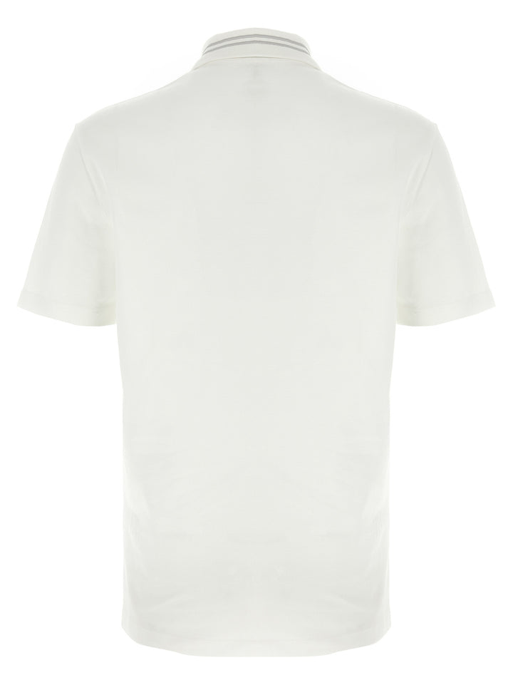 Versace Medusa Embroidery Polo - White | f8a3ebaaf1063fd8e84522c50c68cf3276171773