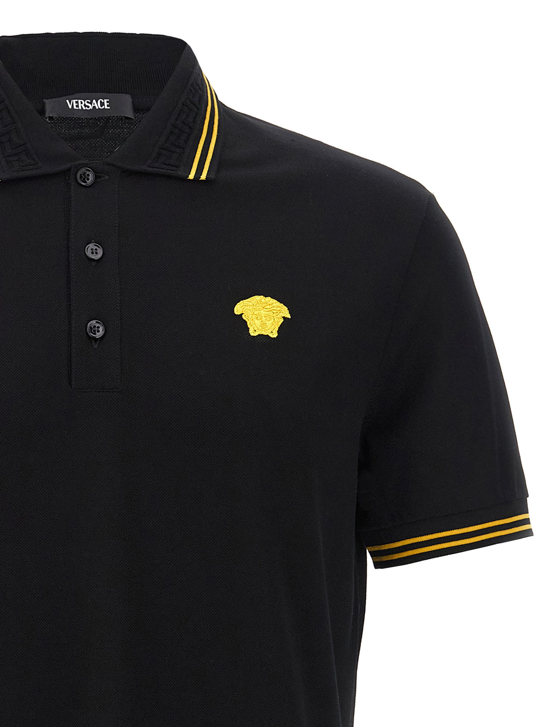 Versace Medusa Polo - Black | f61082ad23de42e5533b2eb6caf0ff9416959d89
