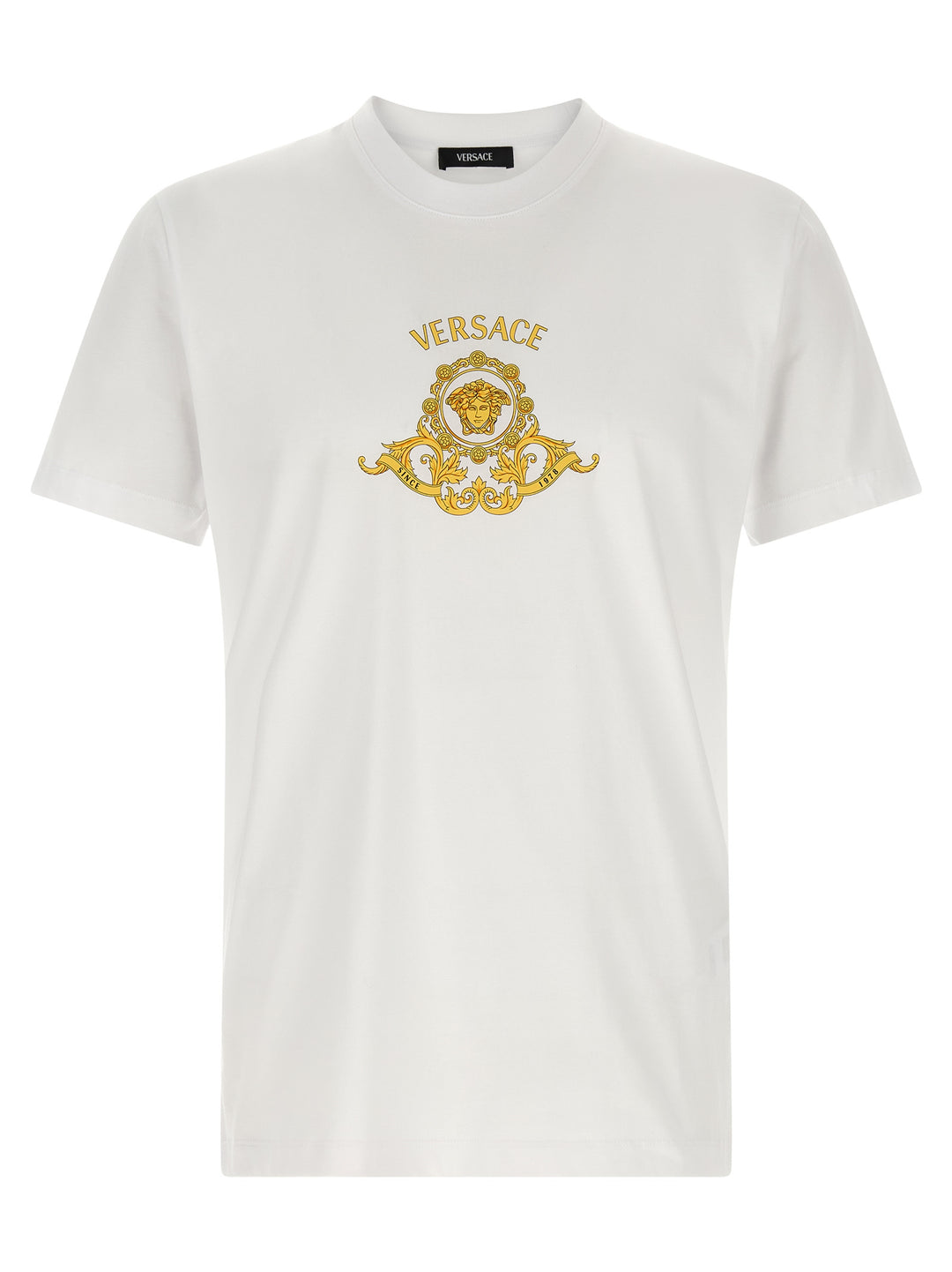 Versace Hall Of Heroes Crest T-shirt - White | d29c137b3d7630d7ba2c963c28a54a167274da87