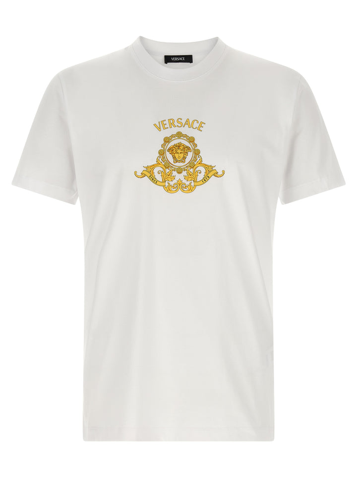 Versace Hall Of Heroes Crest T-shirt - White | d29c137b3d7630d7ba2c963c28a54a167274da87