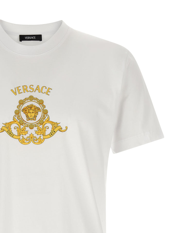 Versace Hall Of Heroes Crest T-shirt - White | 84151641c6abb73c78ac4d49e1dd4d43cb120d06