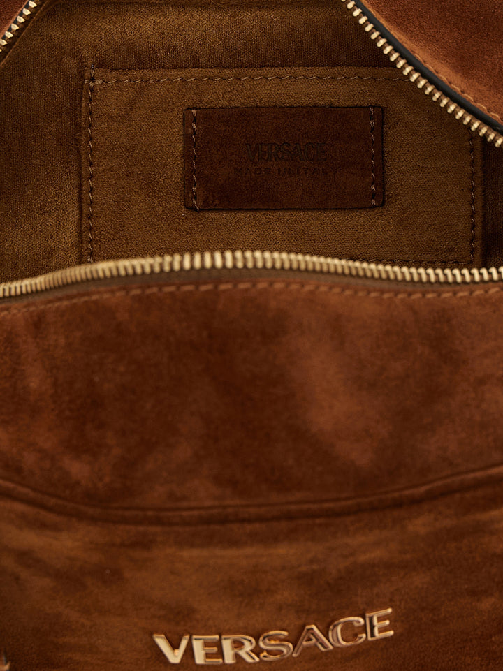 Versace Versace Tag Shoulder Bags - Brown | d7dcc519e8fbafcac14489a6c4da3914145d709e